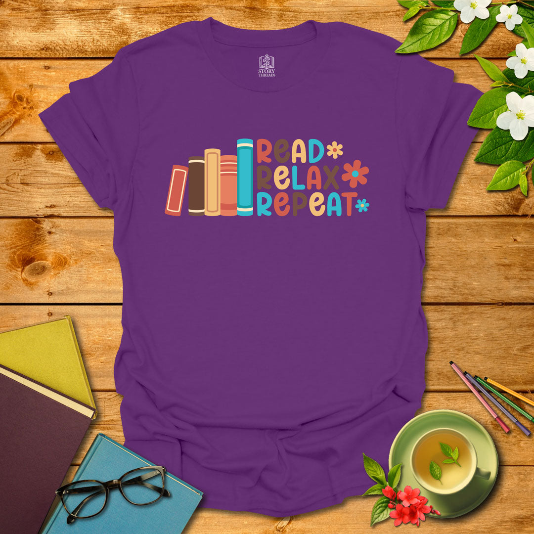 Read Relax Repeat T-shirt