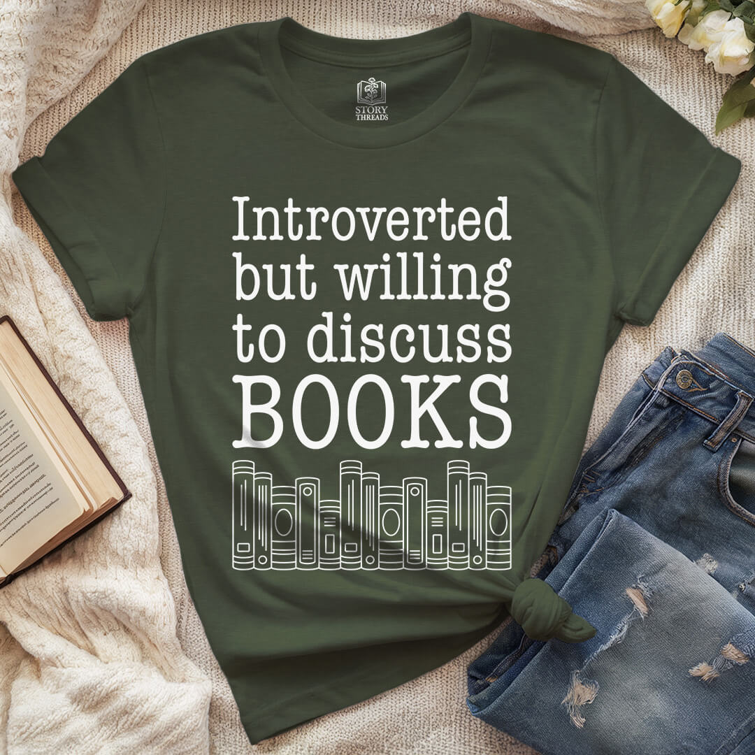 Introverted Book Lover T-shirt