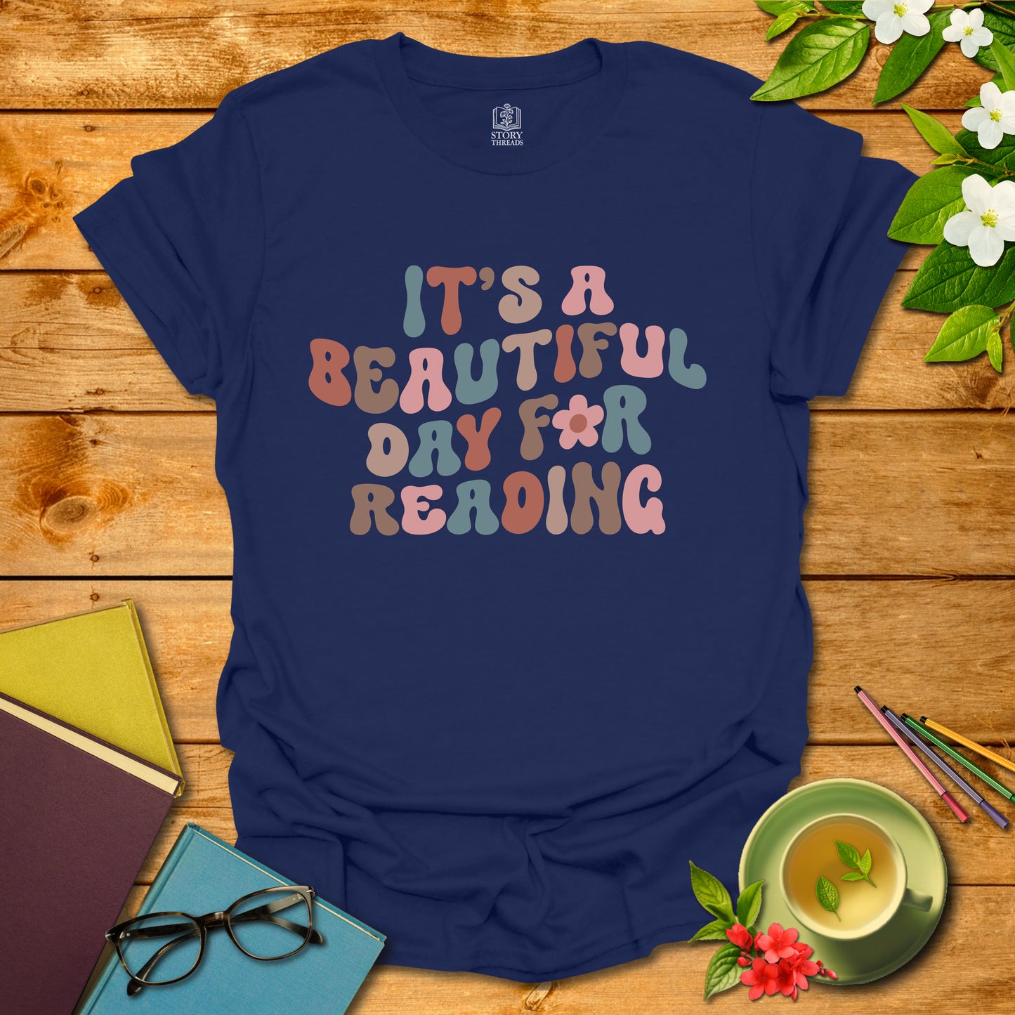 Beautiful Day For Reading T-shirt
