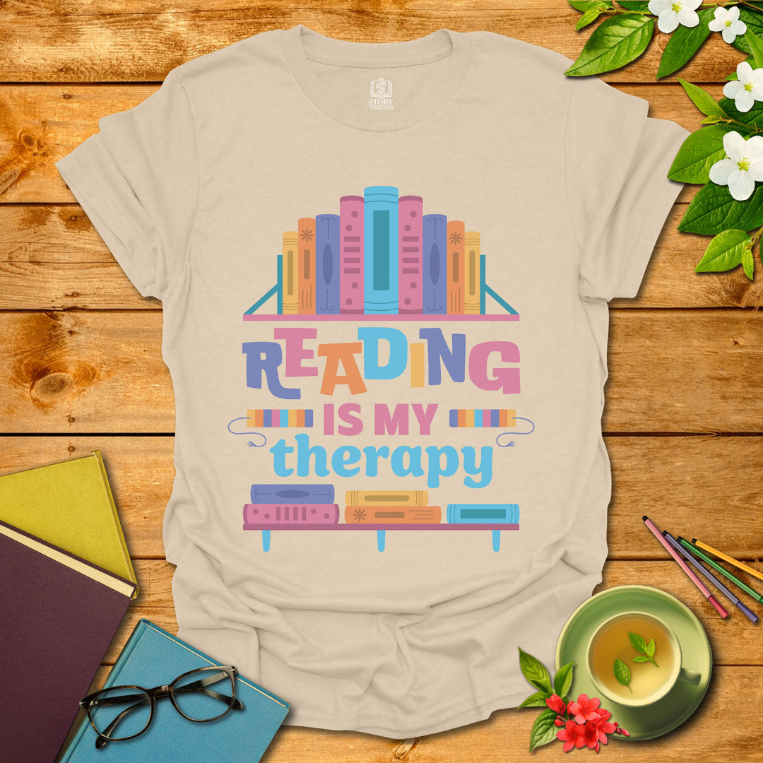 Reading Is My Therapy T-shirt