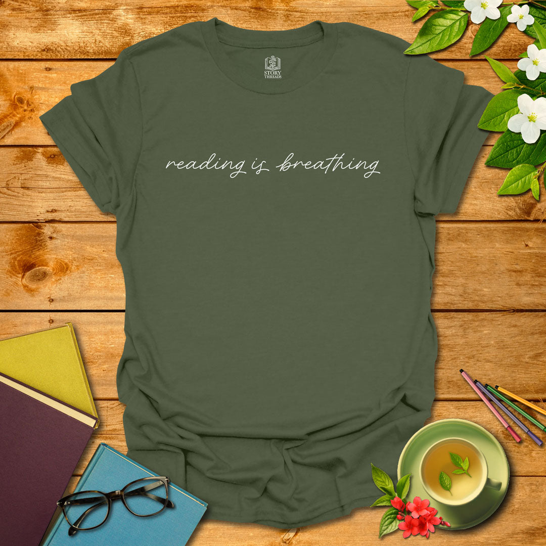 Reading Is Breathing T-shirt
