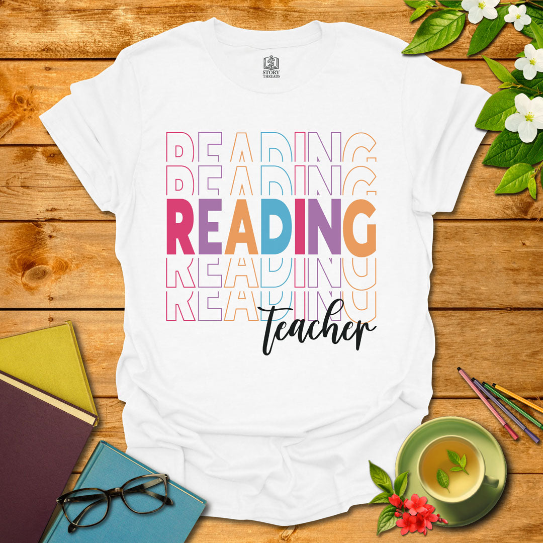 Vibrant Reading Teacher T-shirt