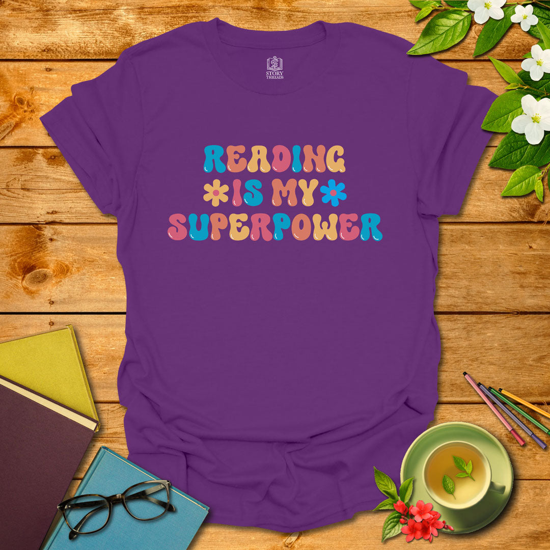 Reading Is My Superpower T-shirt