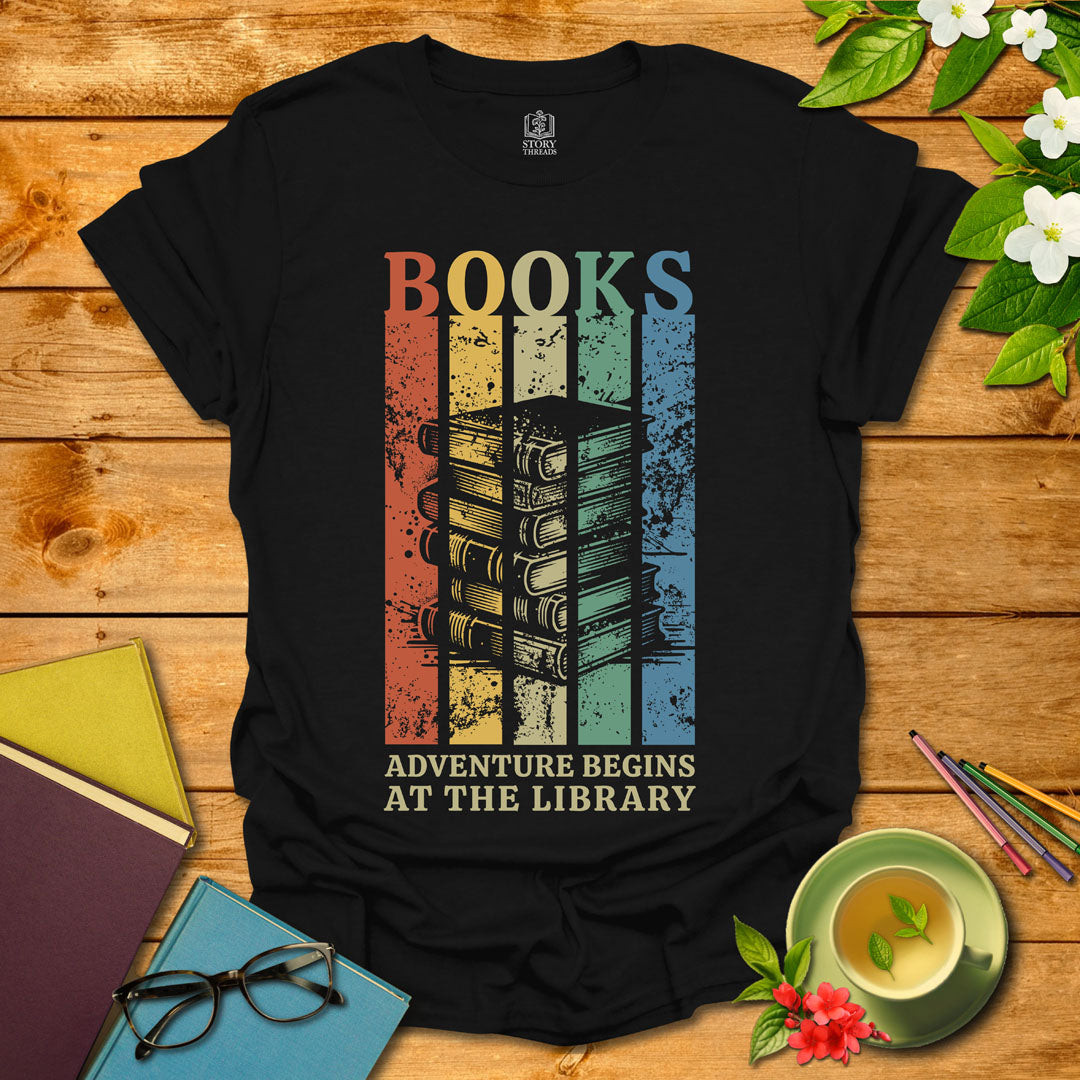 Retro Reading Adventure T-shirt