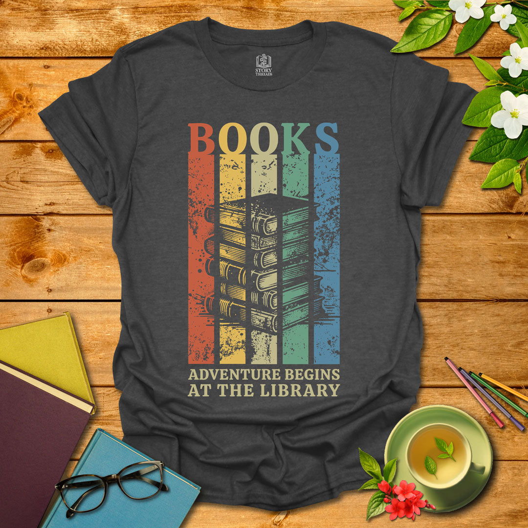 Retro Reading Adventure T-shirt